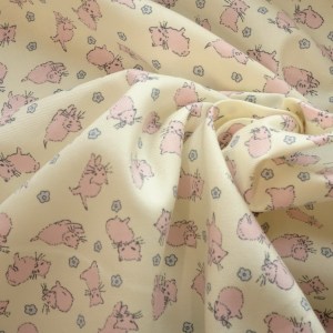 kitten cats pink cotton