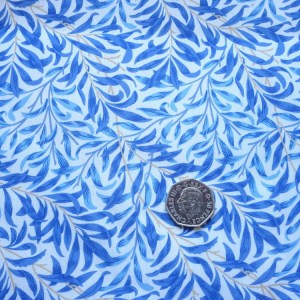 Willow Bough Blue Poly Cotton