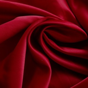 Wine duchess satin fabric