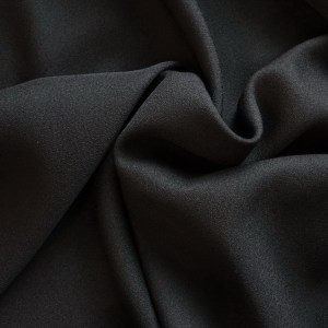 black satin backed crepe