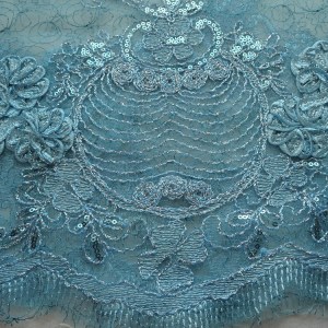 turquoise sequin tulle