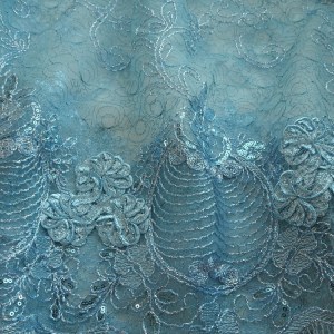 turquoise sequin tulle