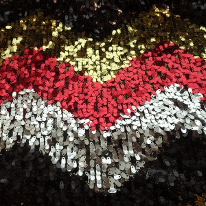 heavy oval sequin fabric